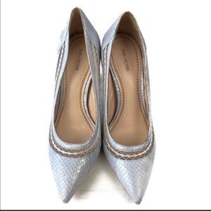 Baby blue snakeskin Pour la Victorie heels